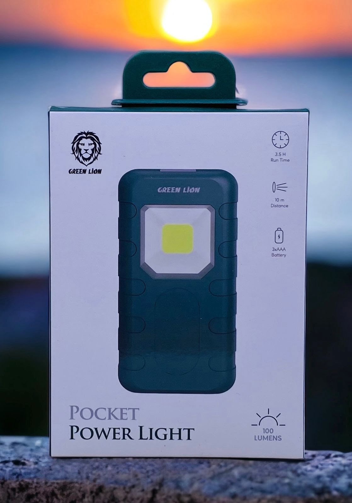GREEN LION POCKET POWER LIGHT 3W COB 100LM GREEN GNPPLIGHTGN - Image 2