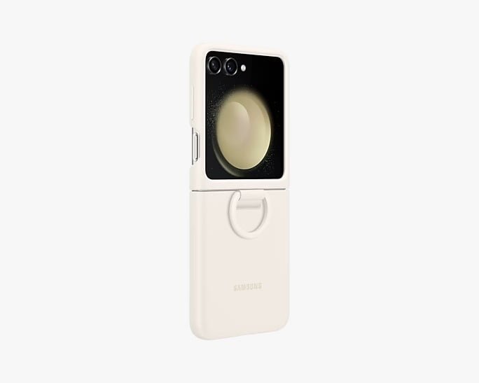 SAMSUNG GALAXY Z FLIP 5 SILICONE CASE WITH RING - Image 3