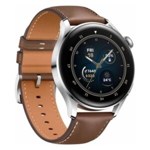 HUAWEI WATCH 3 STAINLESS STEEL WITH BROWN LEATHER STRAP GLL-AL05