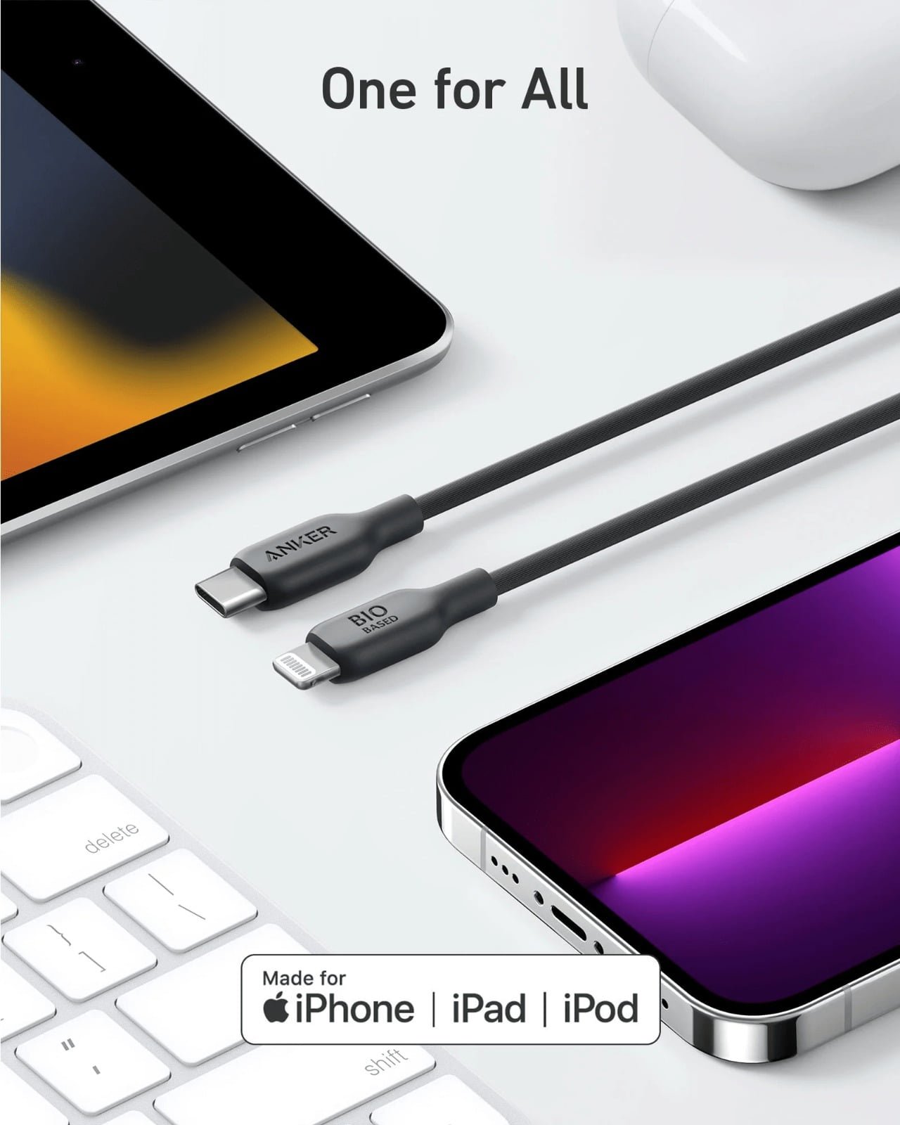 ANKER 542 USB-C TO LIGHTNING CABLE BIO-BASED 3FT - Image 2
