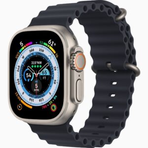 APPLE WATCH ULTRA 49MM TITANIUM CASE WITH MIDNIGHT OCEAN BAND