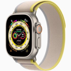 APPLE WATCH ULTRA 49MM TITANIUM YELLOW BEIGE TRAIL LOOP