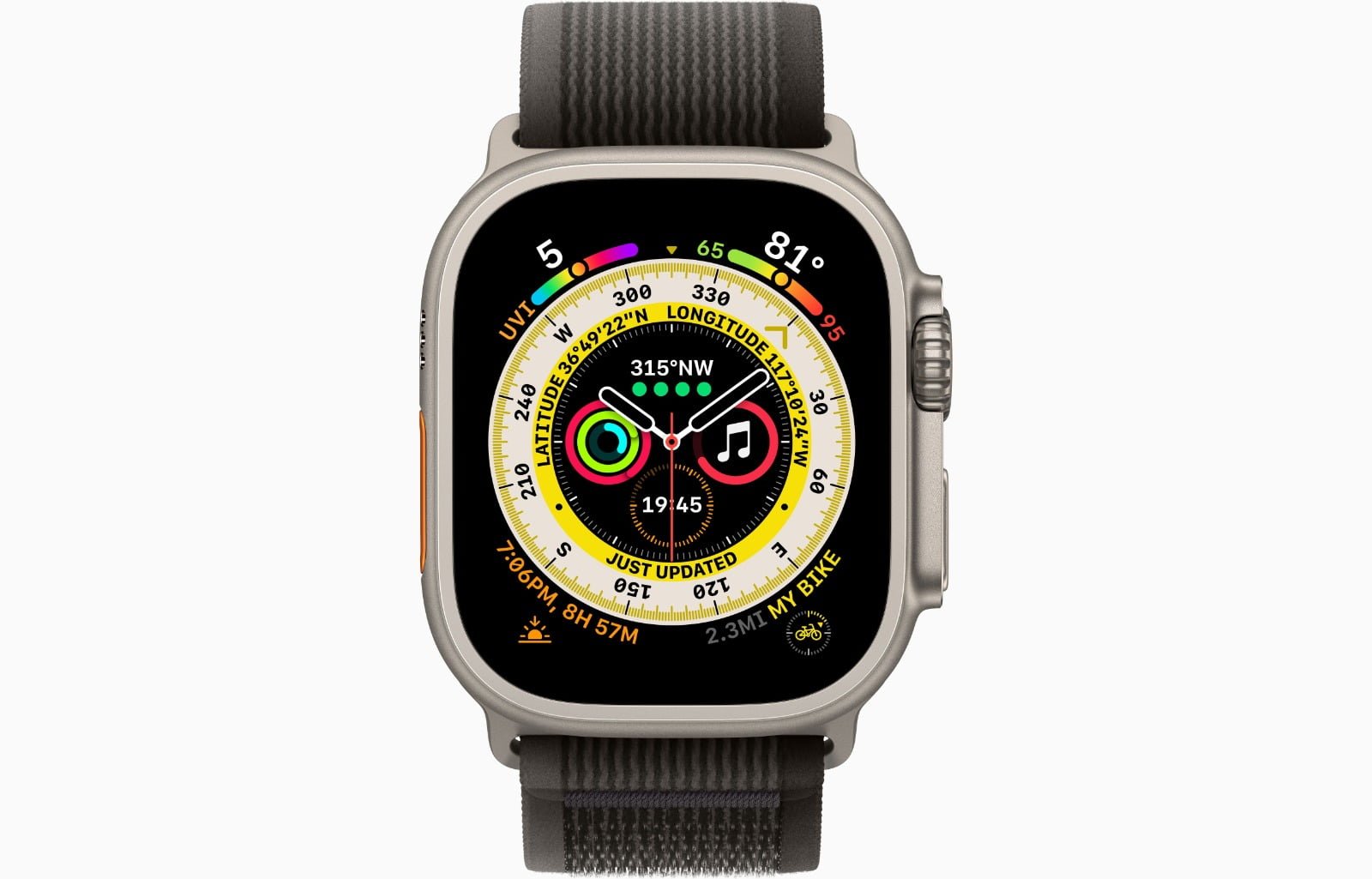 APPLE WATCH ULTRA 49MM GPS + CELLULAR TITANIUM CASE BLACK/GRAY LOOP - Image 3