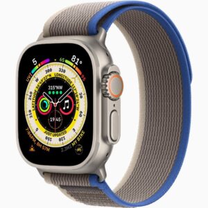 APPLE WATCH ULTRA 49MM TITANIUM CASE BLUE/GREY TRAIL LOOP