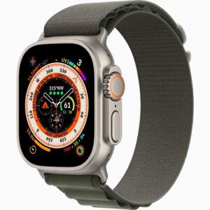 APPLE WATCH ULTRA 49MM TITANIUM CASE WITH GREEN ALPINE LOOP