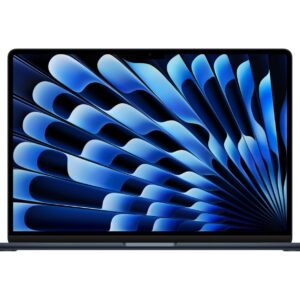 APPLE MACBOOK AIR 15 INCH M2 CHIP 10 CORE GPU 8 CORE CPU 8GB 256GB MIDNIGHT ENGLISH MQKW3
