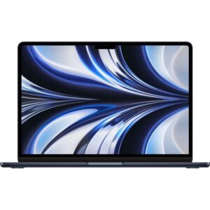 APPLE MACBOOK AIR 13.6 INCH M2 CHIP 8C CPU 8C GPU 8GB 256GB MIDNIGHT ARABIC MLY33