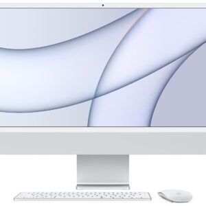APPLE IMAC 24 WITH RETINA 4.5K DISPLAY M1 CHIP WITH 8 CORE CPU AND 7 CORE GPU 256GB SILVER MGTF3
