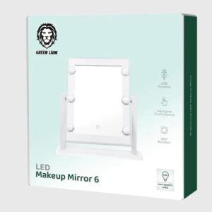 GREEN LION BRIGHTENING 6 LED MAKEUP MIRROR WHITE GNBR6LEDMIRWH
