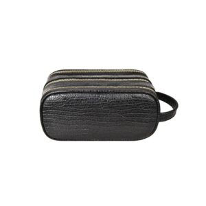 GREEN LION CITIZEN CROCO LEATHER BAG BLACK GNCITICRPCHBK