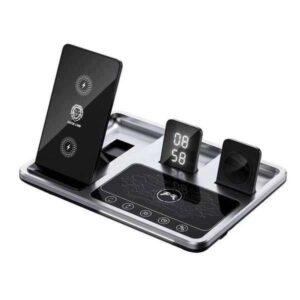 GREEN LION 4 IN 1 WIRELESS CHARGING STATION 15W GRAY GN4IN1WCSGY