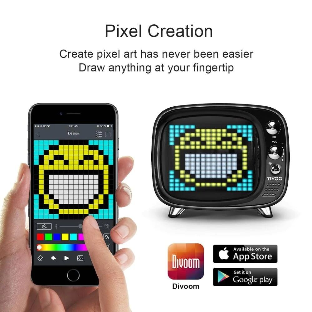 DIVOOM TIVOO SMART PIXEL-ART BULETOOTH SPEAKER - Image 4