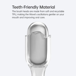 Laifen Gum Care Brush Head, Laifen Brush Head, Gum Care Brush Head, Laifen Wave Replacement, White Toothbrush Head