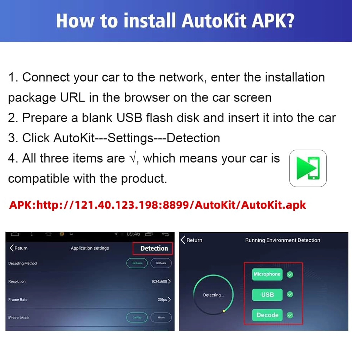 Carlinkit Wireless CarPlay Android Auto, Wireless CarPlay Adapter, Android Auto Dongle, CPC200-CCPA Dongle, Carlinkit Multimedia Dongle