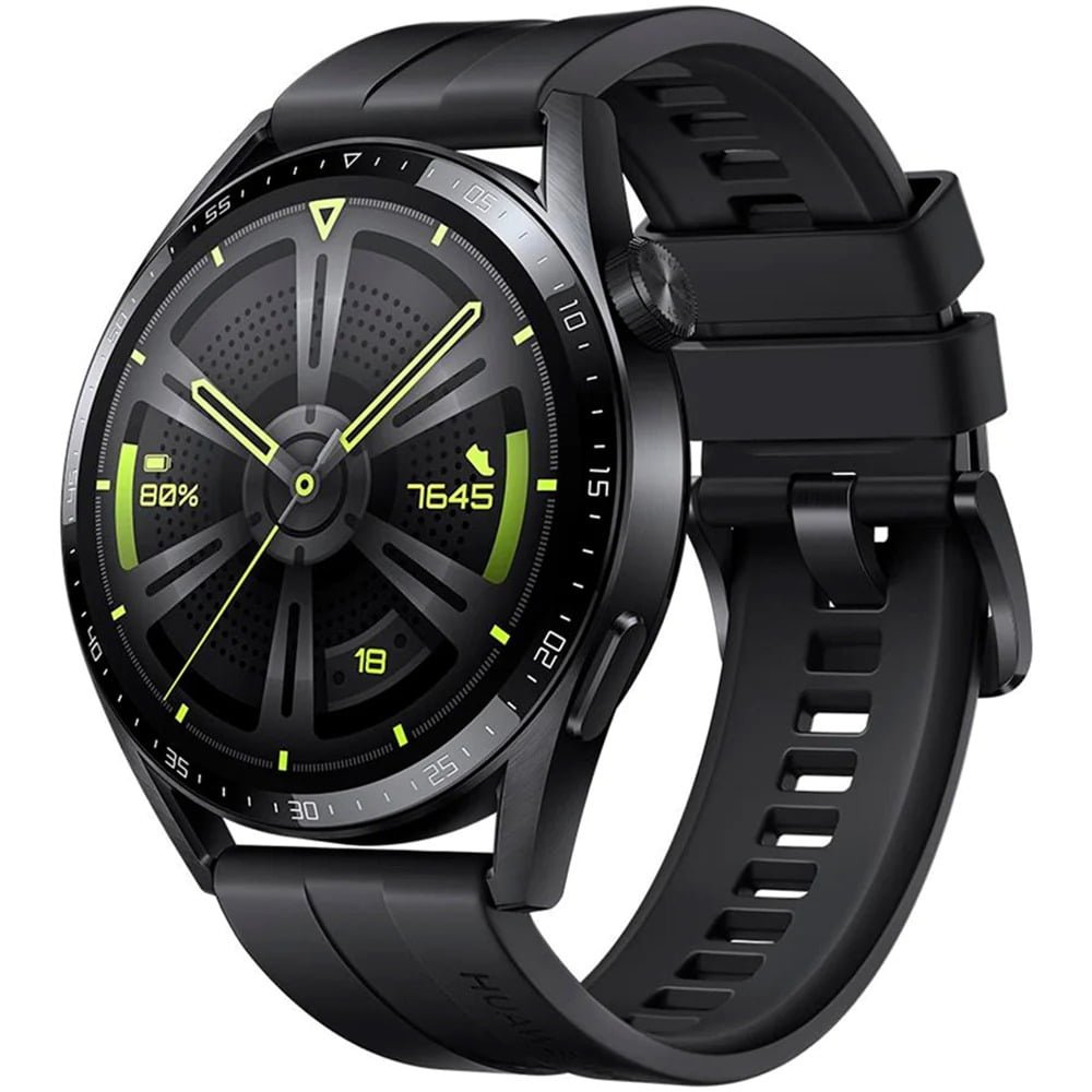 HUAWEI WATCH GT3 46MM STAINLESS STEEL CASE STRAP BLACK JPT-B29