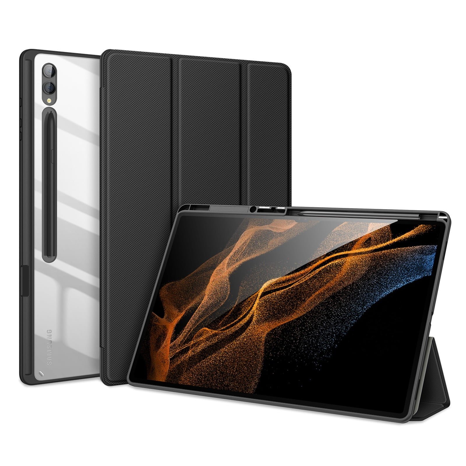 DUXDUCIS SAMSUNG GALAXY TABS9 ULTRA TOBY CASE BLACK TOBY-0173
