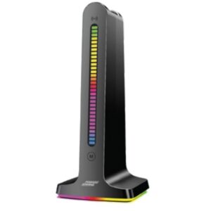 PORODO GAMING DYNAMIC SOUND LIGHTING HEADPHONE STAND BLACK PDX528