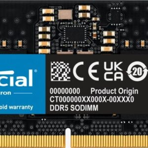 CRUCIAL DDR5 RAM 8GB 4800 LAPTOP MEMORY CT8G48C40S5