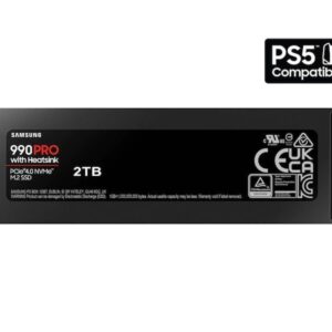 SAMSUNG 990 PRO HEATSINK 2TB SSD M.2 PCLE 4.0 NVME MZ-V9P2T0CW