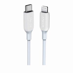 ANKER POWERLINE III USB-C TO LIGHTNING 2.0 CABLE 3FT WHITE/BLACK