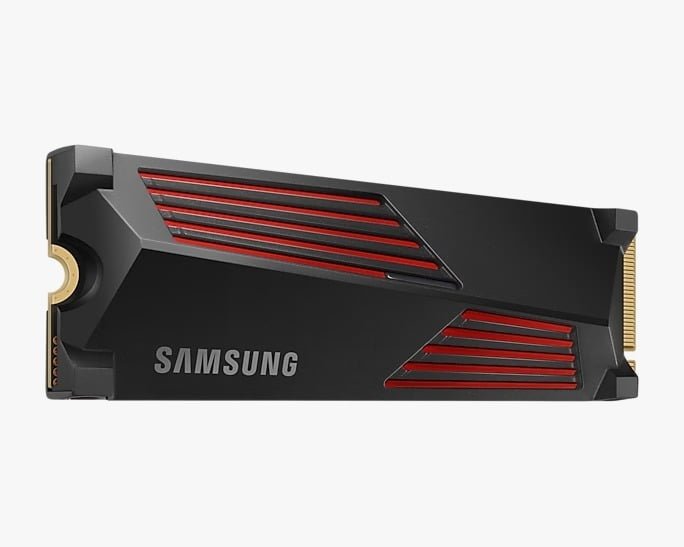 SAMSUNG 990 PRO 4TB M.2 NVME INTERNAL SSD WITH HEATSINK BLACK MZ-V9P4T0CW - Image 2