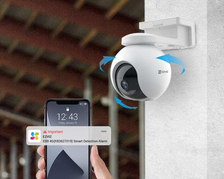 EZVIZ SMART HOME 4G 3MP BATTERY CAMERA CS-EB8 - Image 3