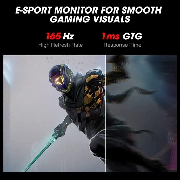 KOORUI 24 INCH IPS FULL HD 1920 X 1080 165HZ GAMING MONITOR 24E - Image 7