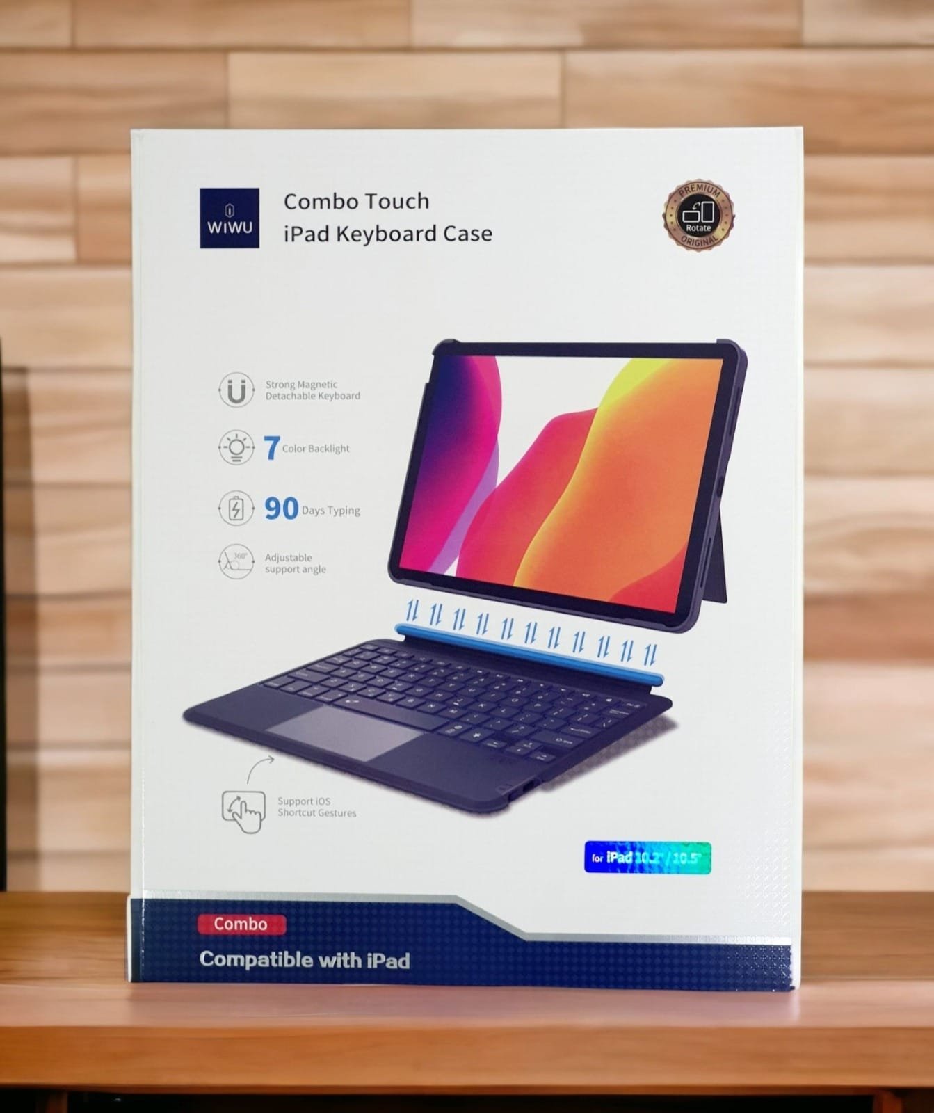 WIWU COMBO TOUCH IPAD 10.2/10.5 KEYBOARD CASE BLACK - Image 5