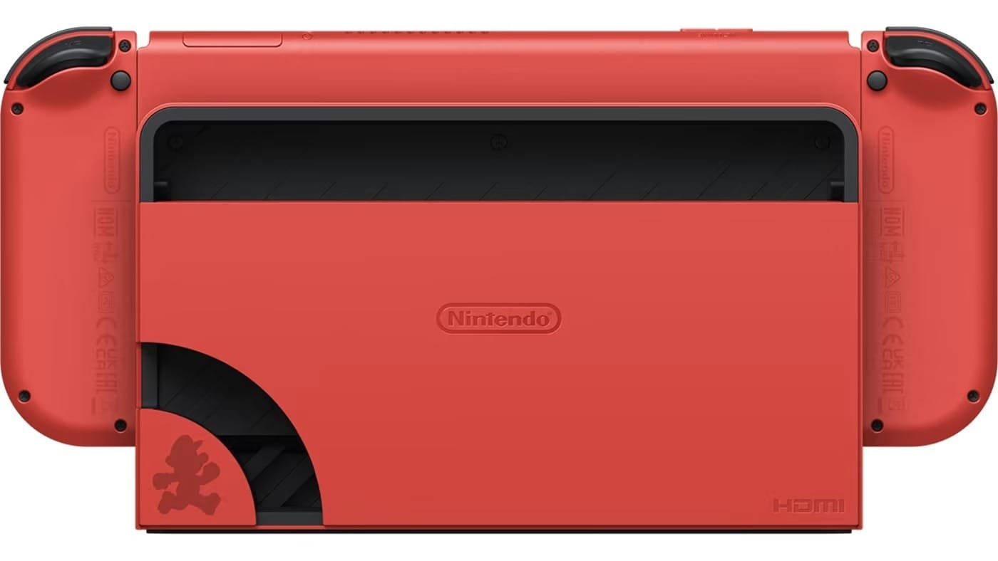NINTENDO SWITCH OLED CONSOLE WITH BLACK-RED JOY-CON - Image 8