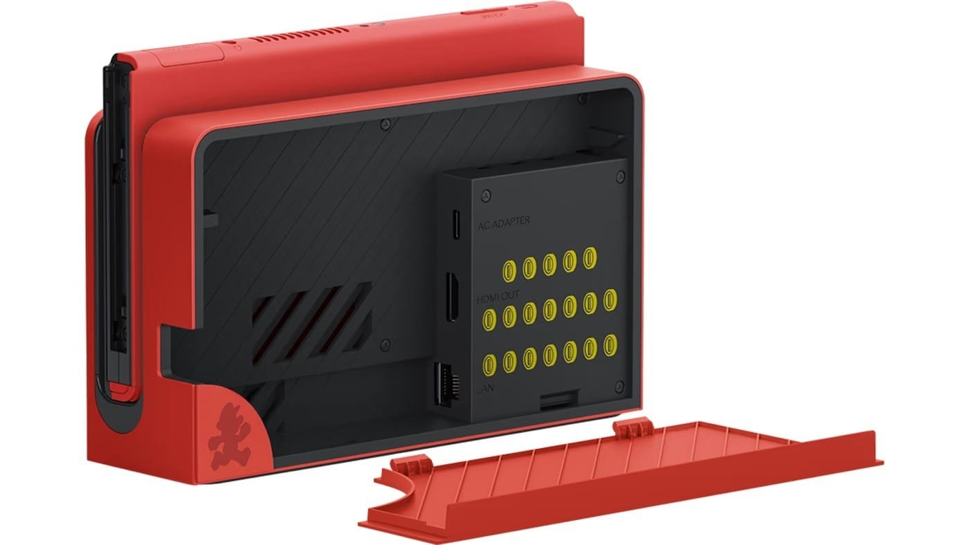 NINTENDO SWITCH OLED CONSOLE WITH BLACK-RED JOY-CON - Image 7