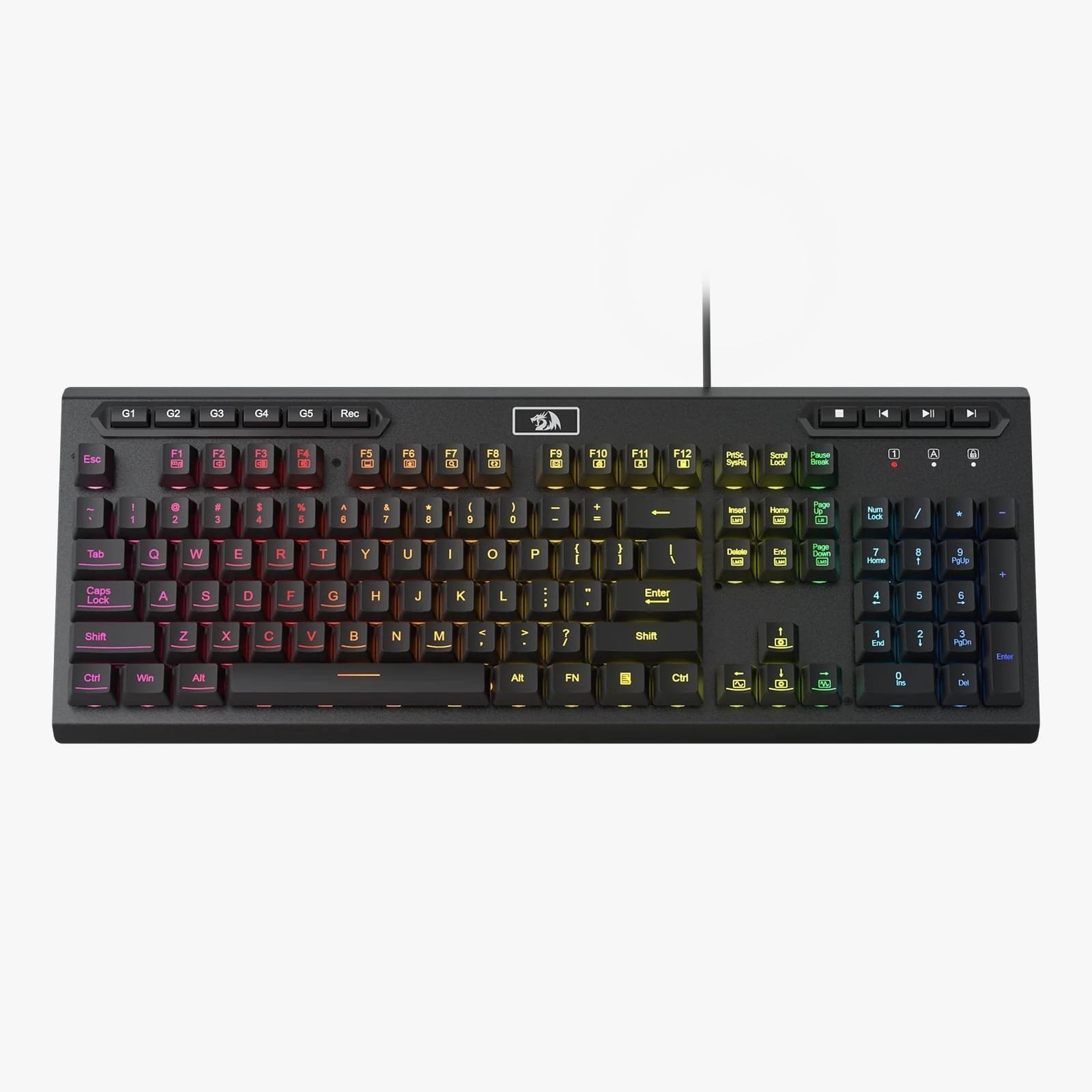 REDRAGON ADITYA WIRED GAMING KEYBOARD WITH MACRO KEYS K513 - Image 2
