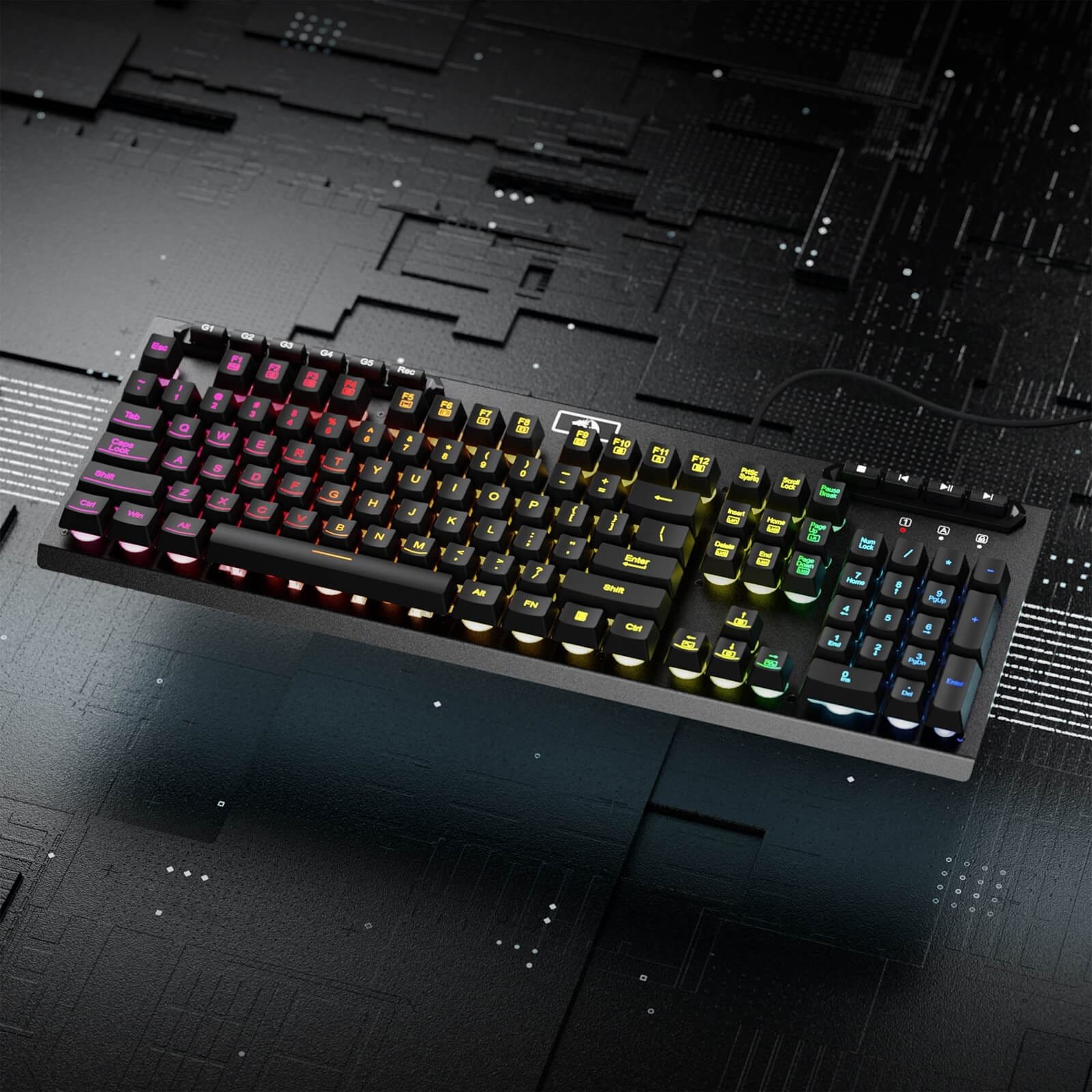 REDRAGON ADITYA WIRED GAMING KEYBOARD WITH MACRO KEYS K513 - Image 16