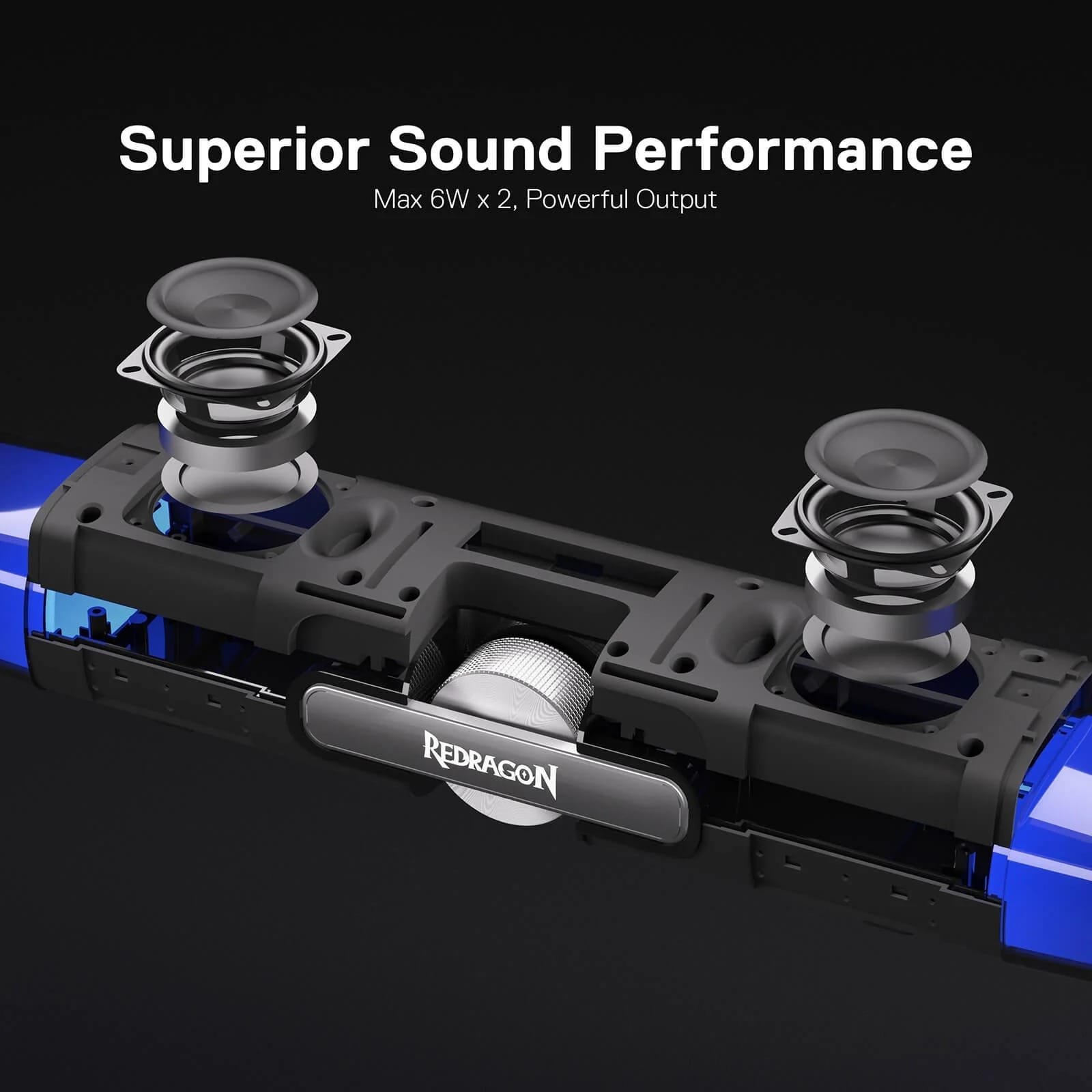 REDRAGON DORA SOUNDBAR WITH DUAL SPEAKERS AND BACKLIGHT GS512 - Image 10