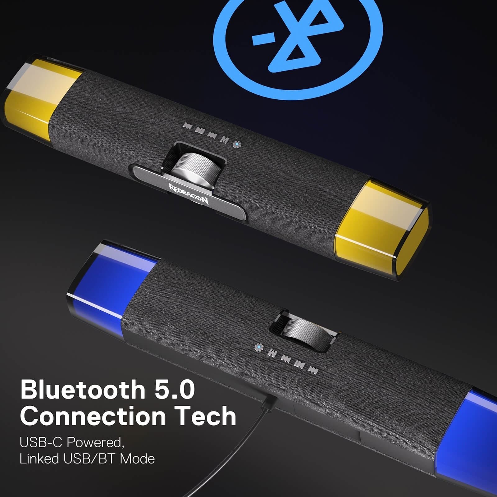 REDRAGON DORA SOUNDBAR WITH DUAL SPEAKERS AND BACKLIGHT GS512 - Image 9