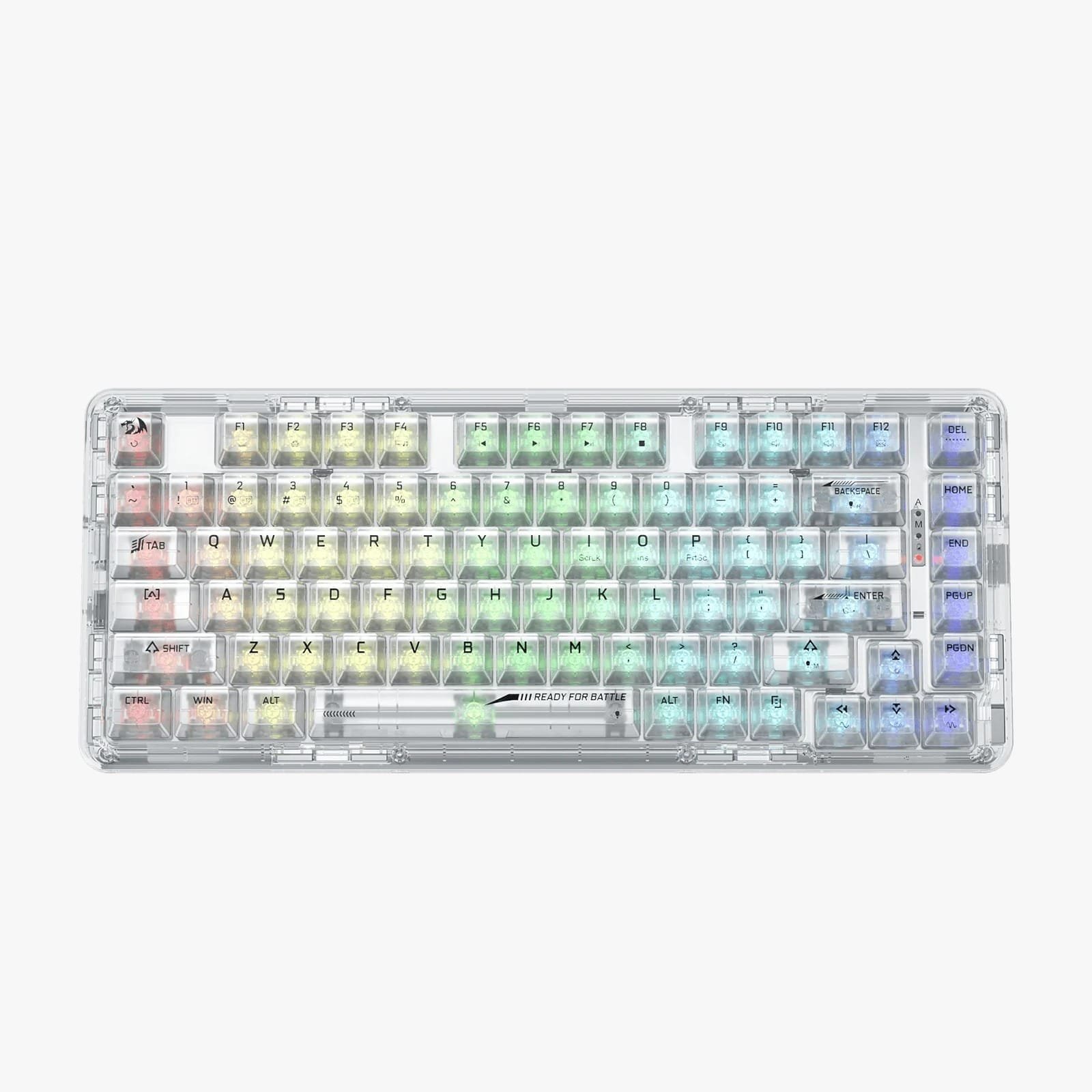REDRAGON ELF PRO WIRELESS CRYSTAL 75% GASKET RGB GAMING KEYBOARD K649CT-RGB-PRO - Image 2