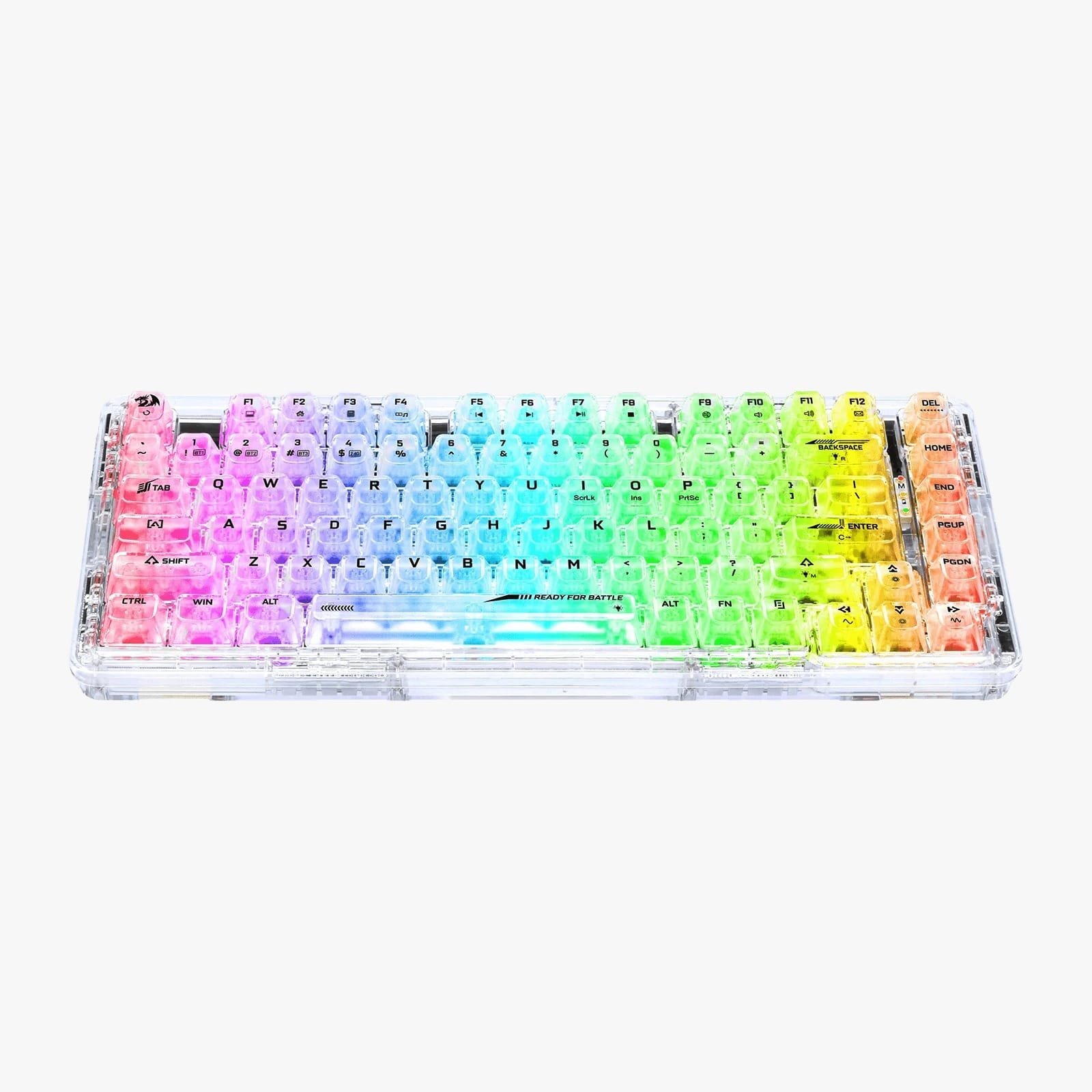 REDRAGON ELF PRO WIRELESS CRYSTAL 75% GASKET RGB GAMING KEYBOARD K649CT-RGB-PRO - Image 5