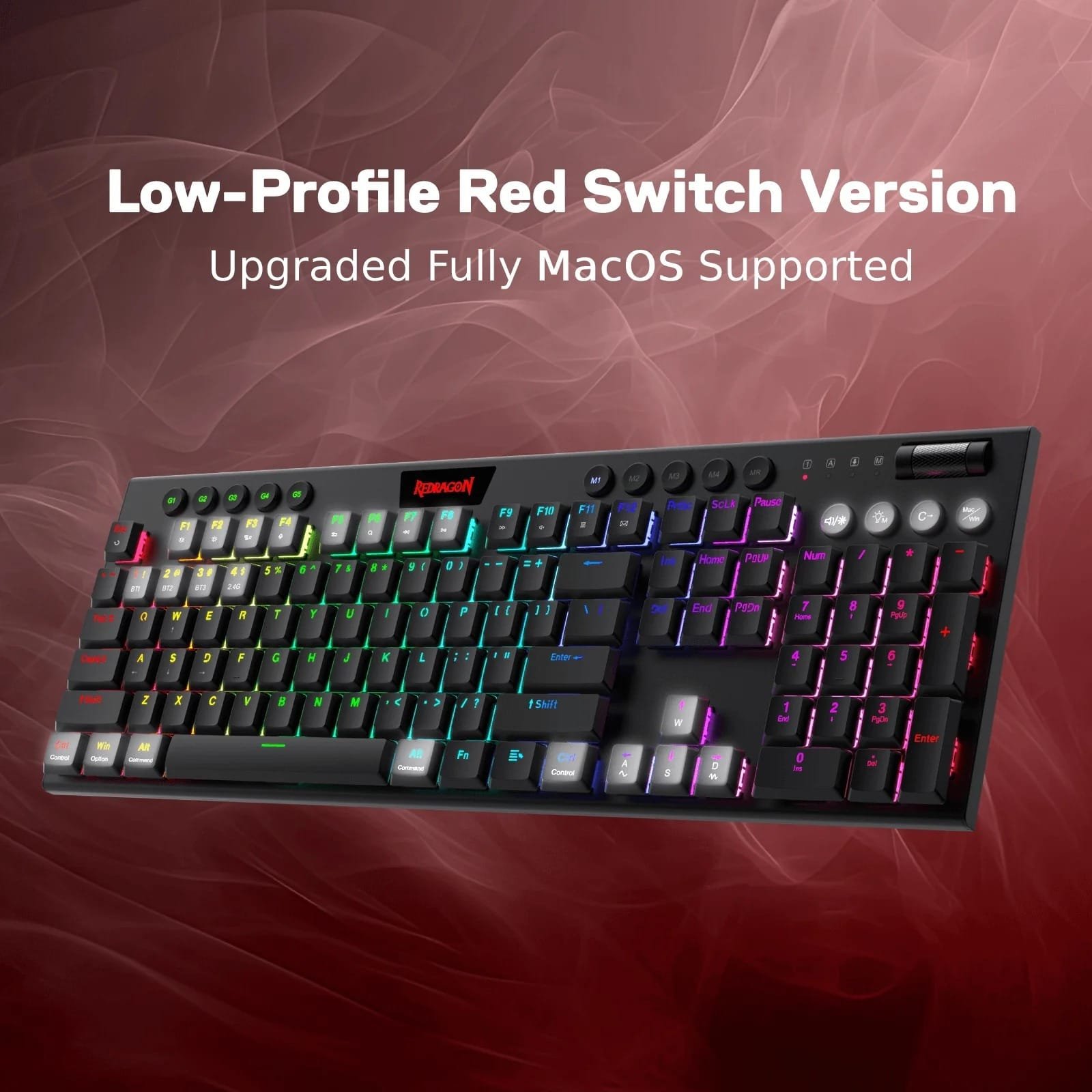 REDRAGON HORUS MECHANICAL KEYBOARD RED SWITCH K618-RGB - Image 19