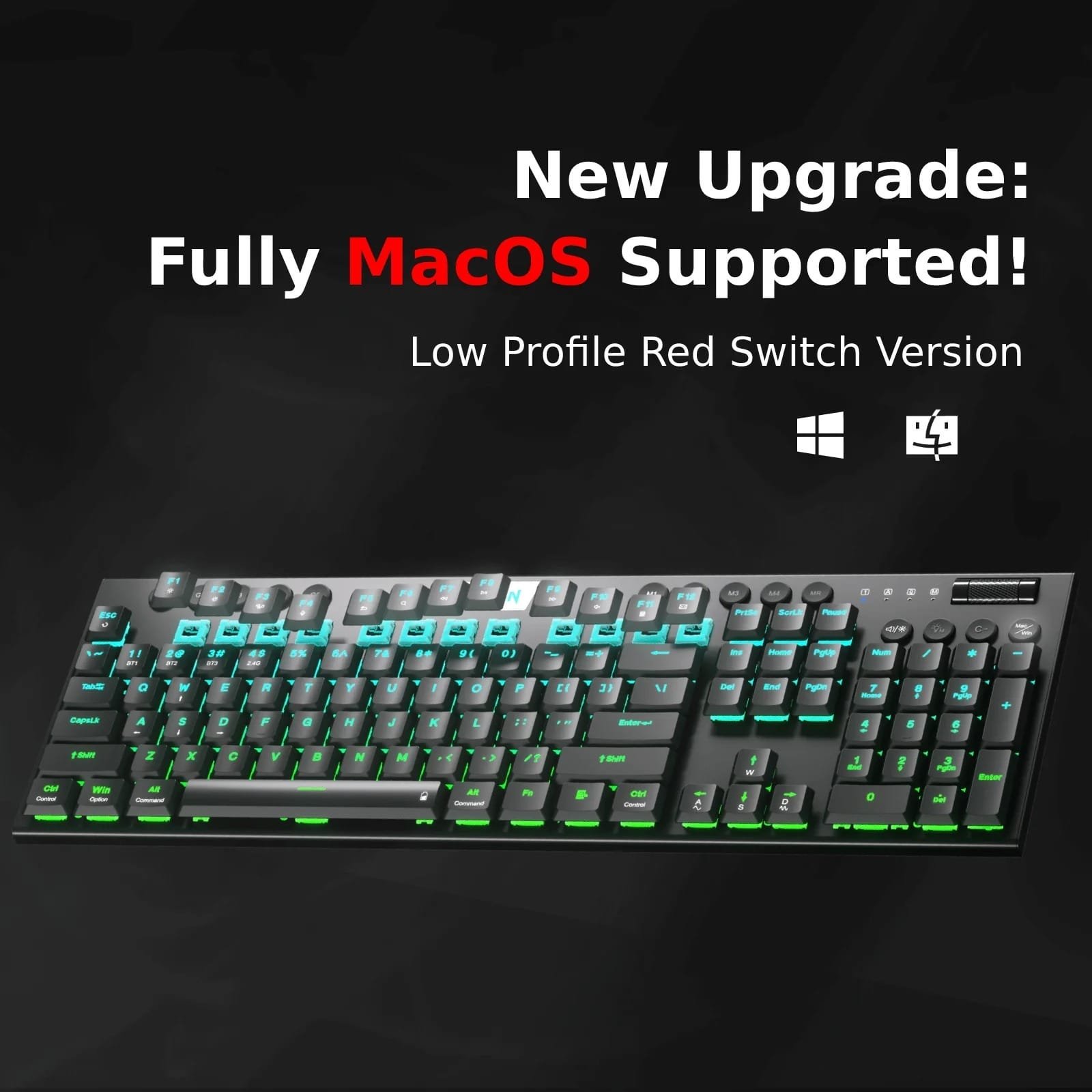 REDRAGON HORUS MECHANICAL KEYBOARD RED SWITCH K618-RGB - Image 18
