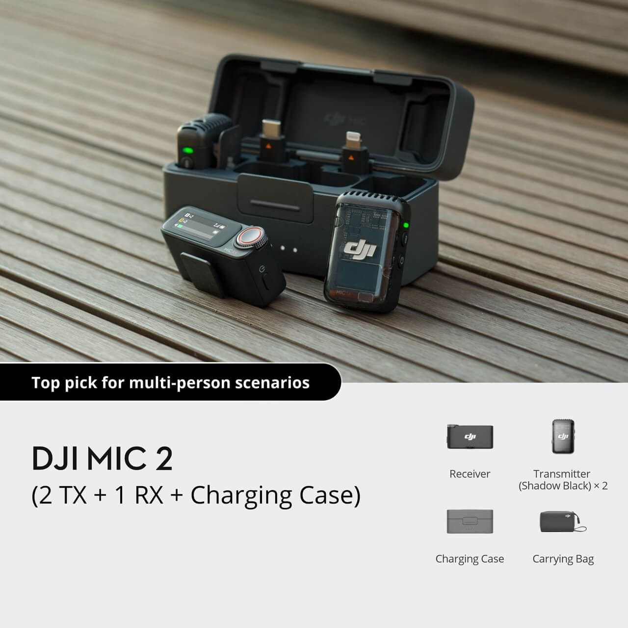 DJI Mic 2 - Professional Sound Quality for Your Video Productions : Capture Crisp Audio Wirelessly - Image 9