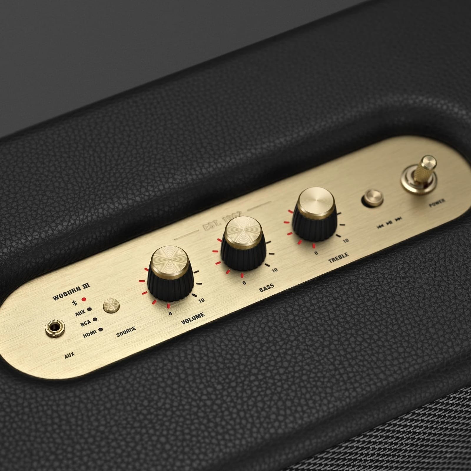 Marshall Woburn III Bluetooth Speaker - Enjoy Crisp Audio and Classic Design in Black! - Image 6