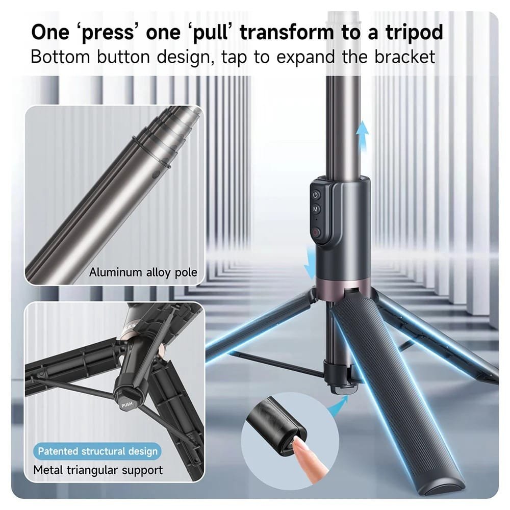 TELESIN Remote Selfie Stick with Tripod TE-RCSS-003: Capture the Perfect Shot Anywhere, Anytime - Image 7