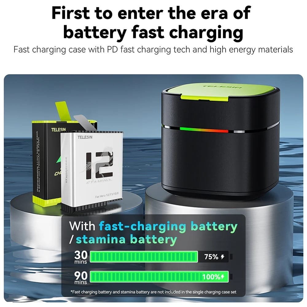 TELESIN Battery Fast Charging Box GP-FCK-B11: Quick and Efficient Charging Solution - Image 7