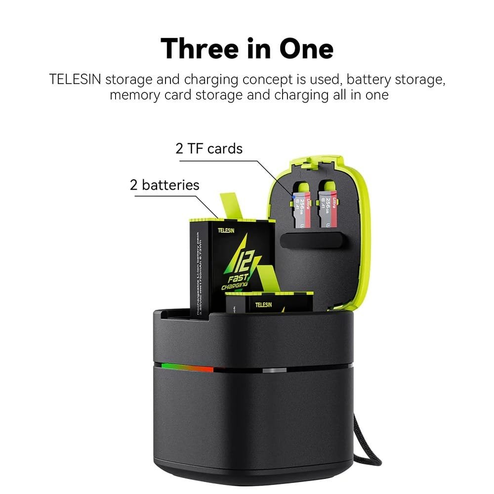TELESIN Battery Fast Charging Box GP-FCK-B11: Quick and Efficient Charging Solution - Image 6