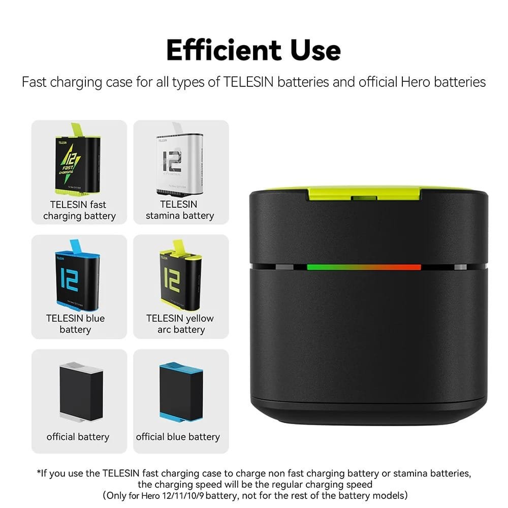 TELESIN Battery Fast Charging Box GP-FCK-B11: Quick and Efficient Charging Solution - Image 5