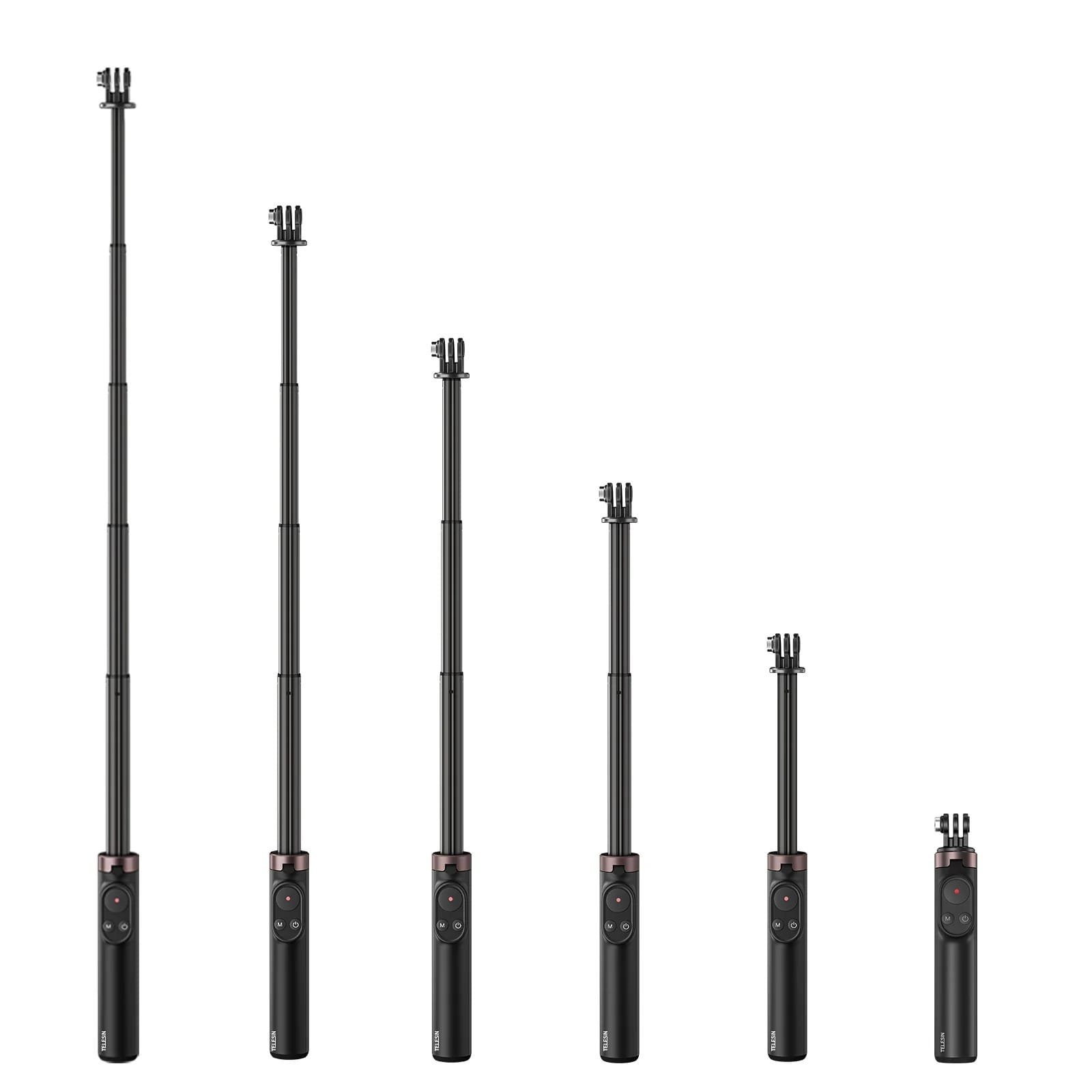 TELESIN 0.6M Vlog Selfie Stick Tripod with Remote for GoPro TE-RCSS-001 - Image 12