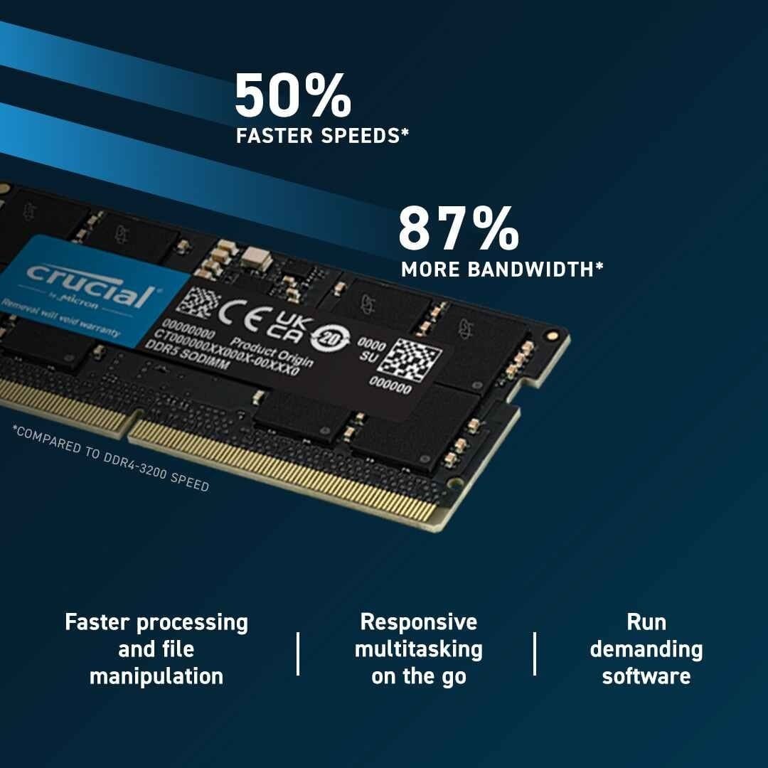 Crucial Laptop Ram DDR5-5600 16GB RAM CT16G56C46S5 - Image 3