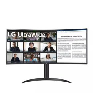 LG 34-Inch CurvED Ultrawide WQHD HDR10 100Hz Monitor with USB Type-C- 34WR55QC-B