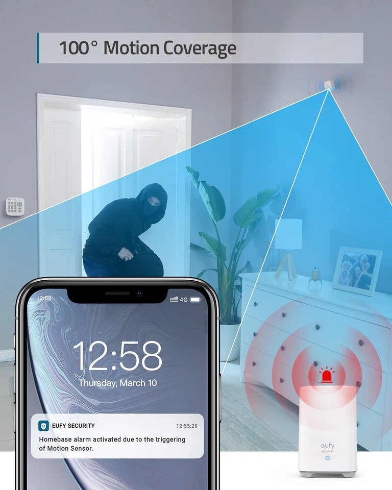 Anker Eufy Home Security Alarm - 5 Piece Kit (T8990321) - Image 7