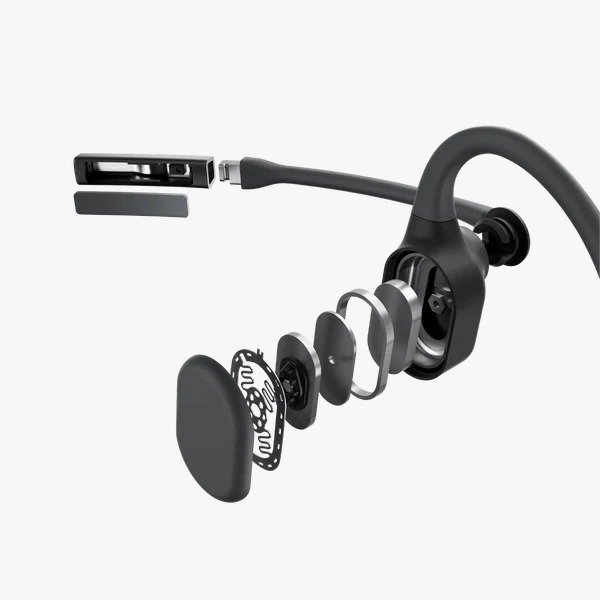 Aftershokz OpenComm 2 Bone Conduction Stereo Bluetooth Headset in Black C110 - Clear Communication, Comfortable Design - Image 4