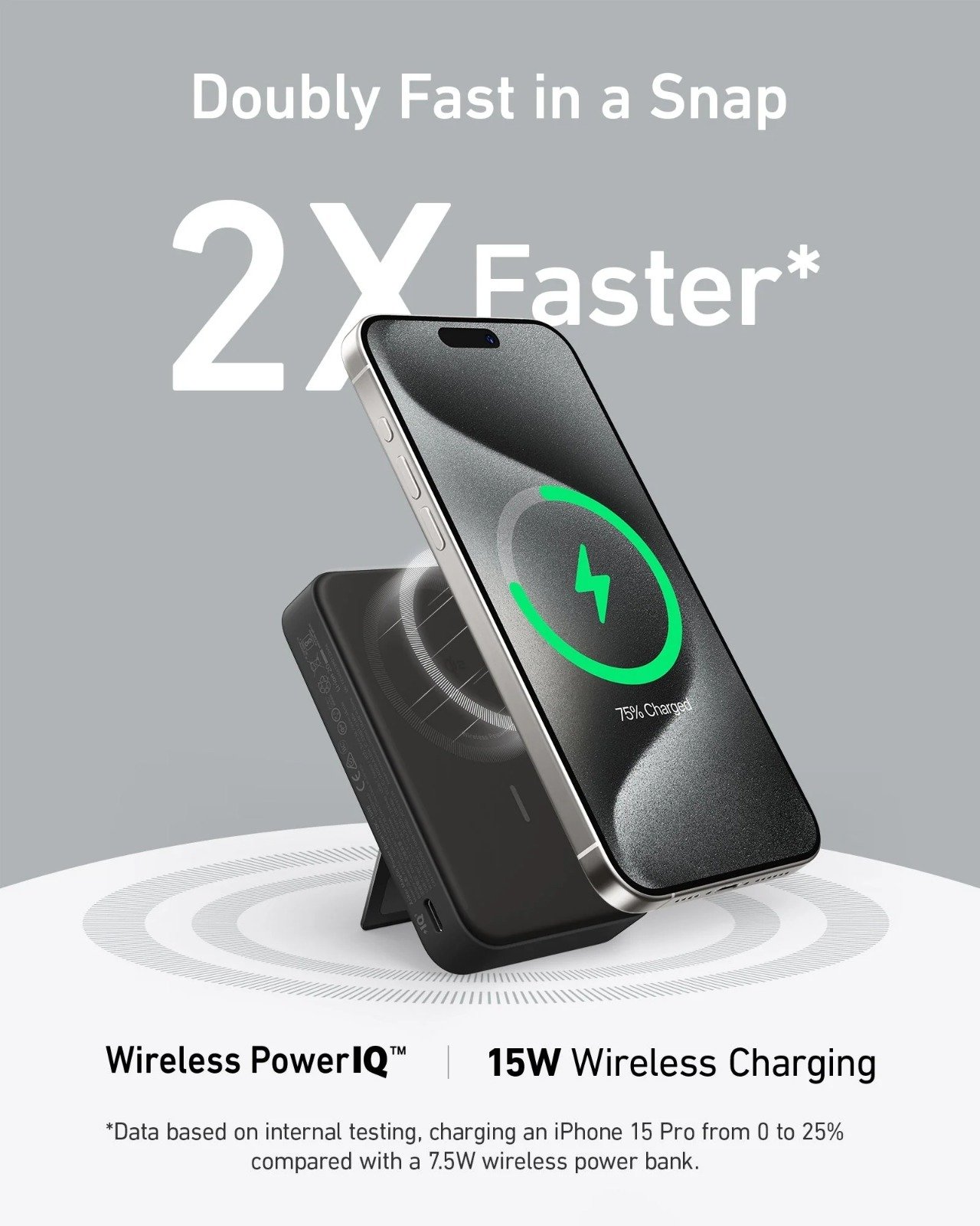 Anker MagGo 10000mAh PowerBank - 15W Ultra-Fast Magnetic Charging with Smart Display - A1654H11 - Image 4